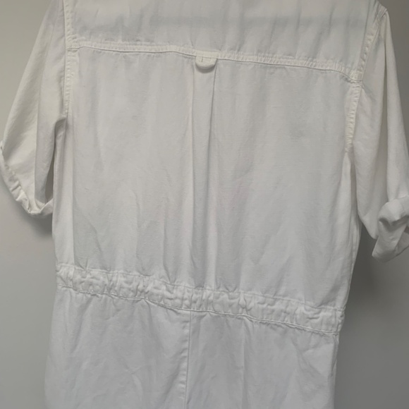 Zara Rustic Jumpsuit / Boilersuit / Romper - White - Size Medium - Picture 9 of 10